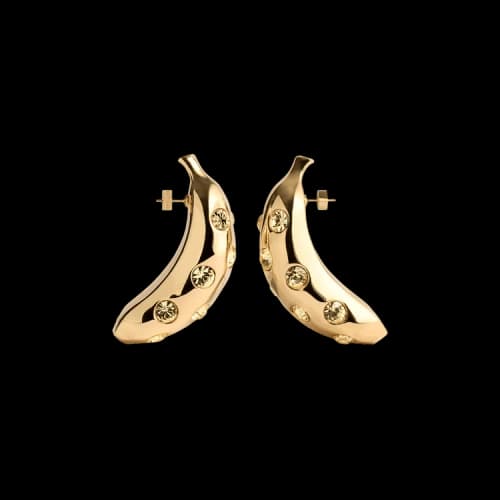 Jacquemus Les Boucles Bananes 'Gold/Yellow'