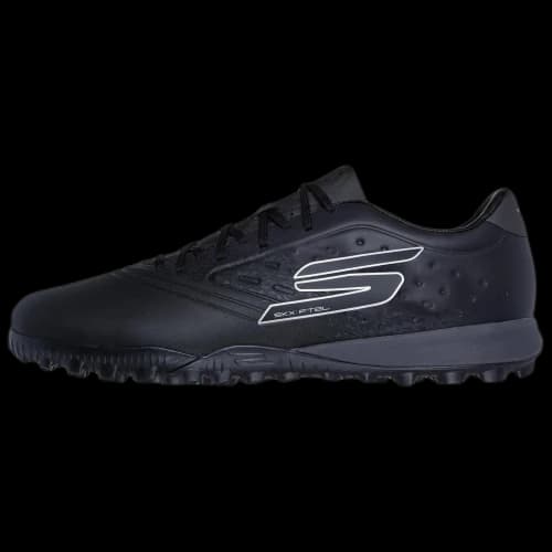 Skechers Razor Gold Soccer Shoes Unisex Black Silver