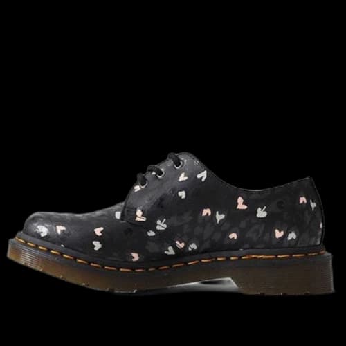 Dr. Martens 1461 Leather Heart Printed 'Black'