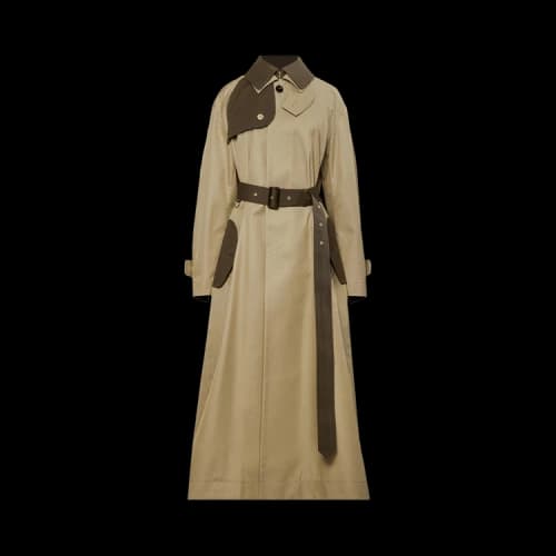 Sacai Cotton Gabardine Coat 'Beige/Brown'