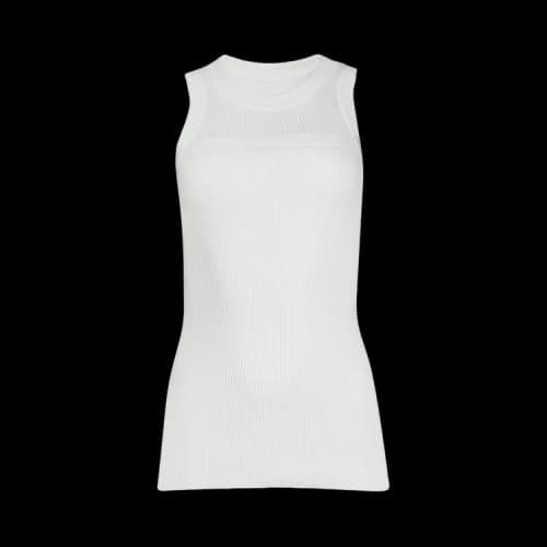 Sacai Cotton Knit Tank Top 'Off White'