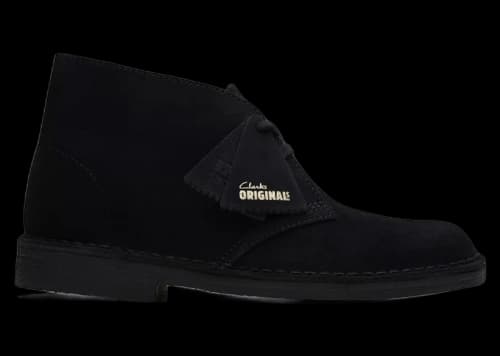 Clarks Originals Desert Boot Black Suede (Women's)