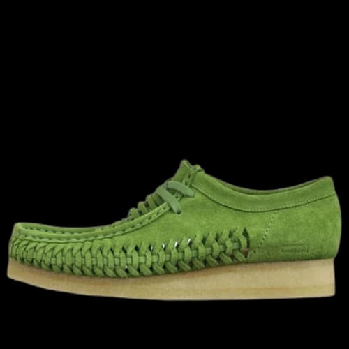Clarks x Supreme Woven Wallabee 'Green'