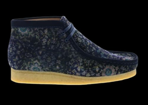 Clarks Originals Wallabee Boot Navy Velvet