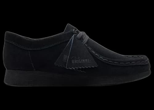 Clarks Originals Wallabee Older Black Suede (GS)