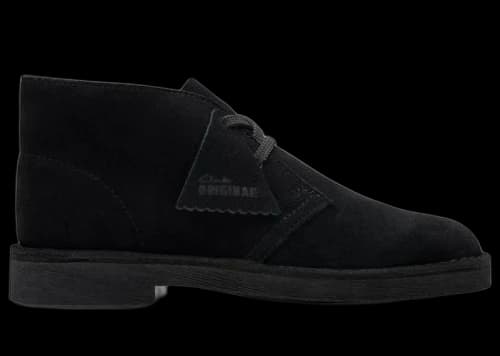 Clarks Originals Desert Boot Older Black Suede (GS)