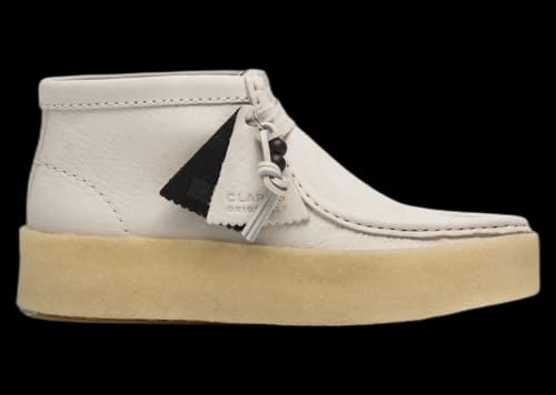 Clarks Originals Wallabee Cup Boot White Nubuck (Women's)