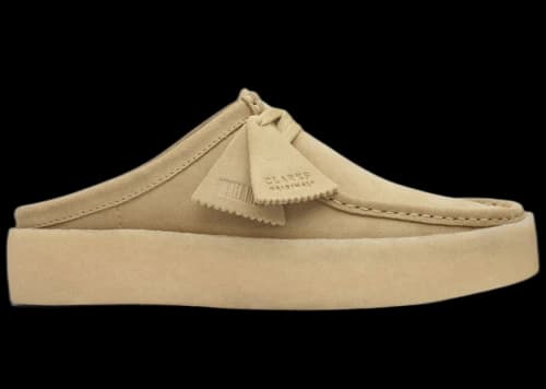 Clarks Originals Wallabee Cup Mule Maple Suede Warmlined