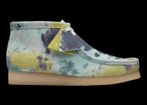 Clarks Originals Wallabee Boot Turquoise Tie Dye