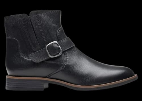 Clarks Camzin Loop Black Leather (Women's)