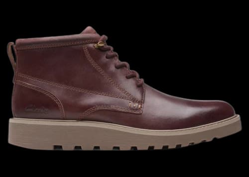 Clarks Barnes Lace Brown Leather
