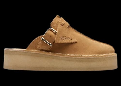 Clarks Originals Trek Wedge Mule Mid Tan Suede (Women's)