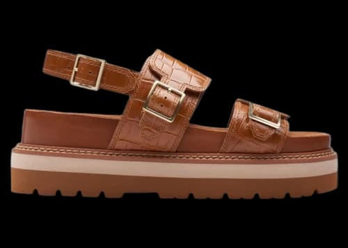 Clarks Orianna Glide Tan Interest Leather (Women's)