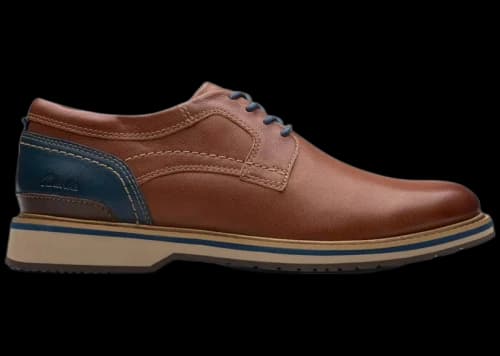 Clarks Monahan Plain Tan Leather