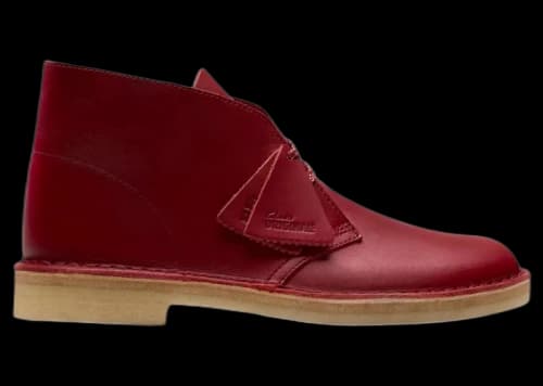 Clarks Originals Desert Boot Dark Red Leather