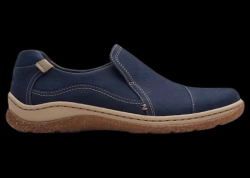 Clarks Orlene Slip Navy Nubuck (Women's)