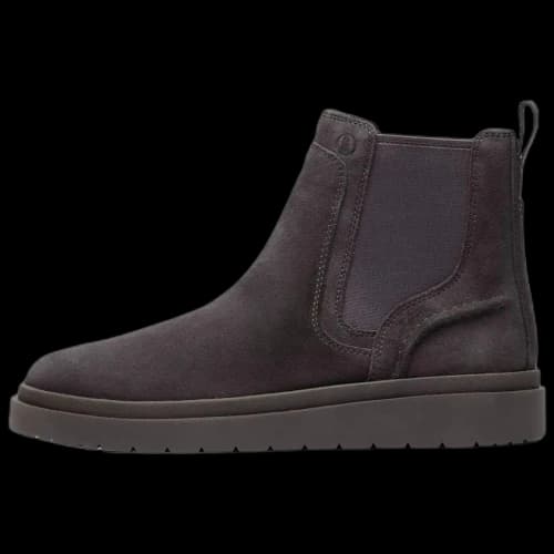Clarks Polden Easy Suede Short Chelsea Boots Men's Dark Gray