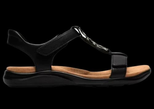 Clarks Kitly Gem Black Leather (Women's)