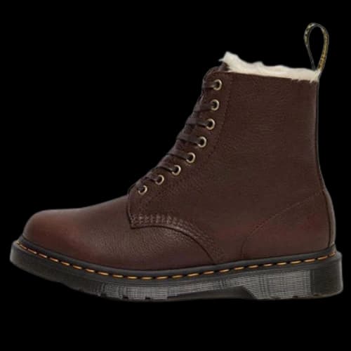 Dr. Martens 1460 Pascal Faux Fur Lined Boots Brown