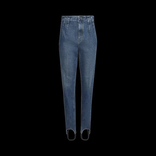 Mugler Pantalon 'Blue Rinse'