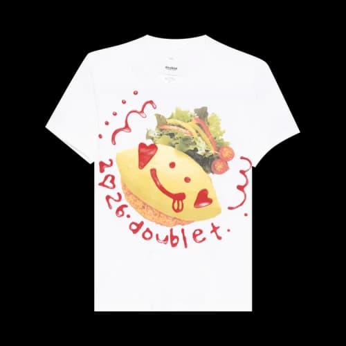 Doublet Ketchup Message Omurice T-Shirt 'White'