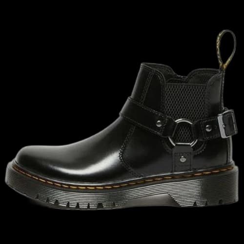 (PS) Dr.Martens Wincox Polished Smooth Leather Buckle Boots 'Black'