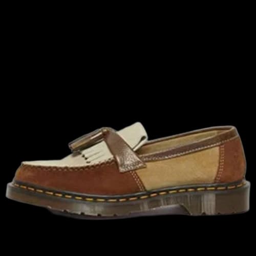 Dr. Martens Adrian Made in England Suede Tassle Loafers 'Dark Brown'