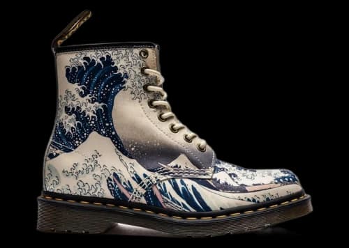 Dr. Martens 1460 Lace Up Boot The Met Katsushika Hokusai The Great Wave
