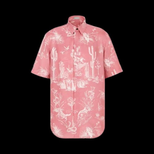 Dior x Cactus Jack Oversized Short-Sleeve Shirt 'Pink'