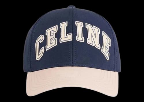 Celine University Baseball Cap Navy/Cream