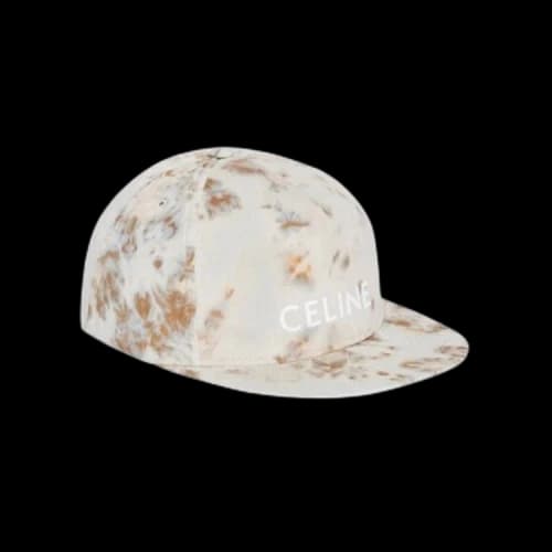Celine Tie-Dye Snapback Cap In Velvet Glacier