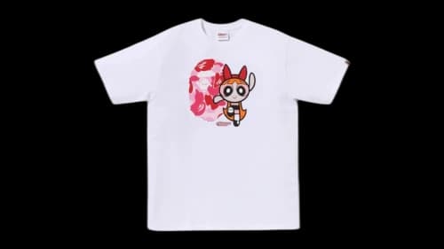 BAPE x Power Puff Girls Ape Head Blossom Tee White