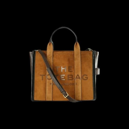 Marc Jacobs The Medium Suede Leather Blocked Tote Bag Copper