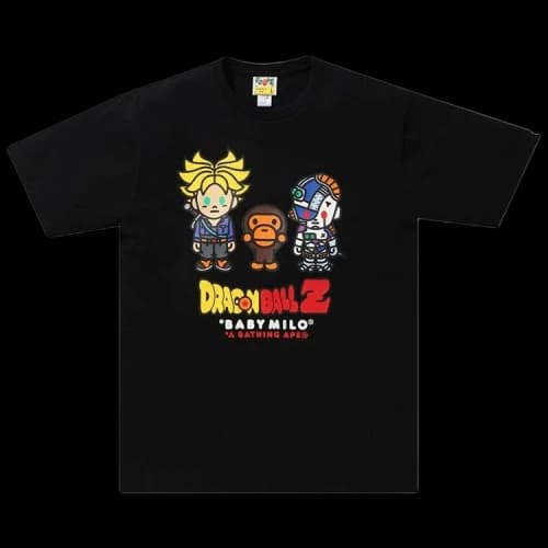 BAPE x Dragon Ball Z Baby Milo Trunks & Mecha Frieza Tee 'Black'