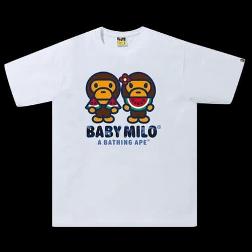 BAPE Color Camo Milo Water Melon Summer Tee 'White'