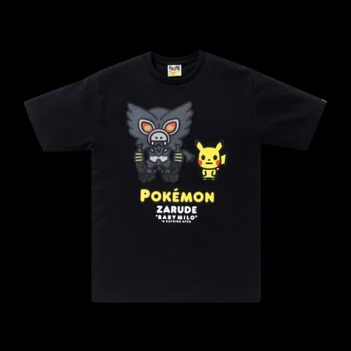 BAPE x Pokémon Zarude & Pikachu Tee 'Black'