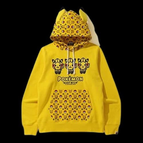 BAPE A Bathing Ape x Pokemon Hoodie 'Pikachu'
