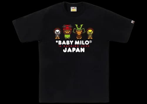 BAPE Baby Milo Japan Tee Black