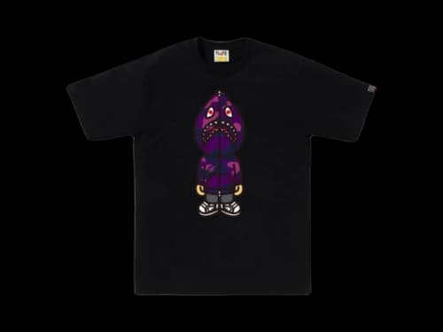 BAPE Color Camo Classic Milo Shark T-shirt Black/Purple