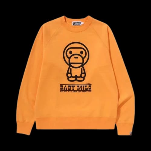 BAPE Baby Milo Crewneck 'Orange'