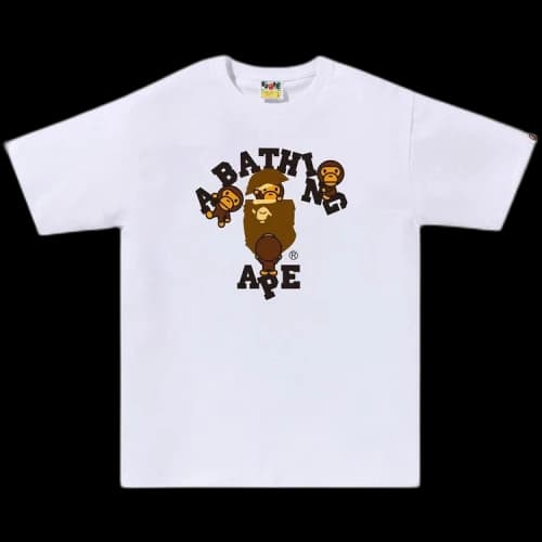 BAPE College Milo Tee 'White'