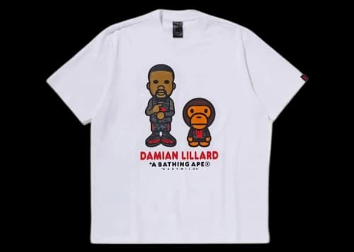 BAPE x adidas Dame Baby Milo Tee (Asia Sizing) White