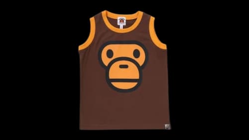 BAPE Kids Milo Face Tank Top Brown