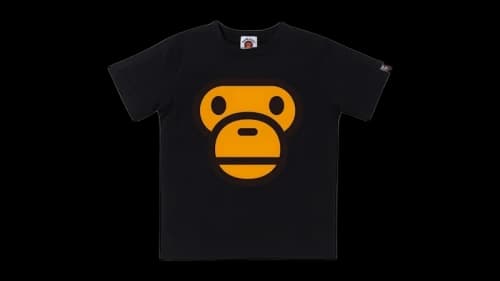 BAPE Kids Milo Face Tee Black
