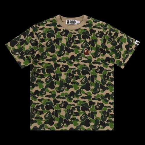 BAPE Kids ABC Camo Ape & Milo One Point Tee 'Green'