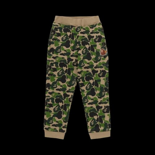 BAPE Kids ABC Camo Ape & Milo One Point Sweatpants 'Green'