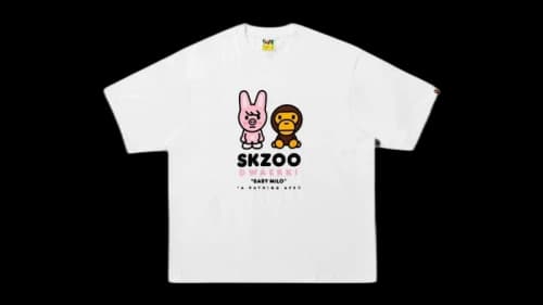 BAPE x Stray Kids Dwaekki Baby Milo Tee White