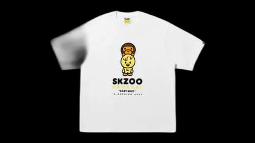 BAPE x Stray Kids Bbokari Baby Milo Tee White