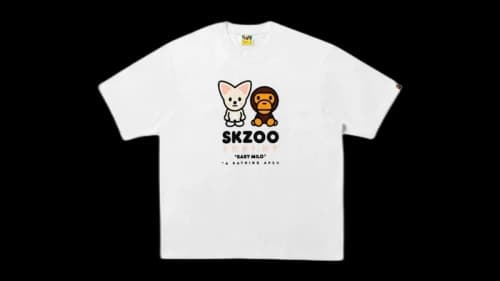 BAPE x Stray Kids Foxi.Ny Baby Milo Tee White