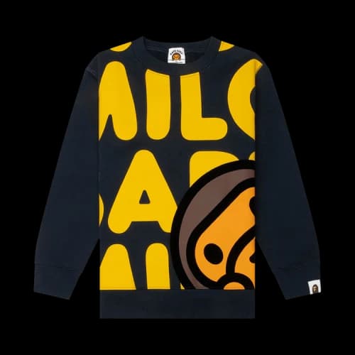 BAPE Big Milo Crewneck Sweatshirt 'Navy'
